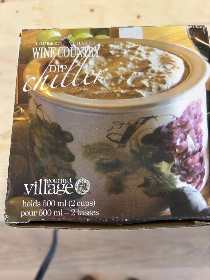 Brand new in box Gourmet Village Wine Country Dip Chiller - photo 3