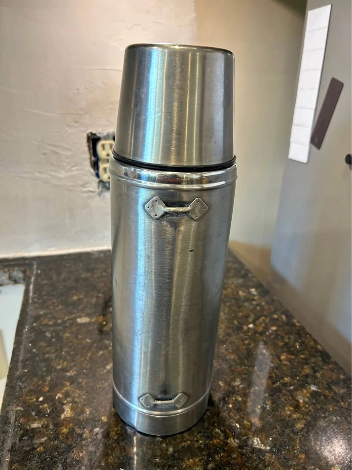 Vintage Stainless Steel Vacuum Flask Thermos
