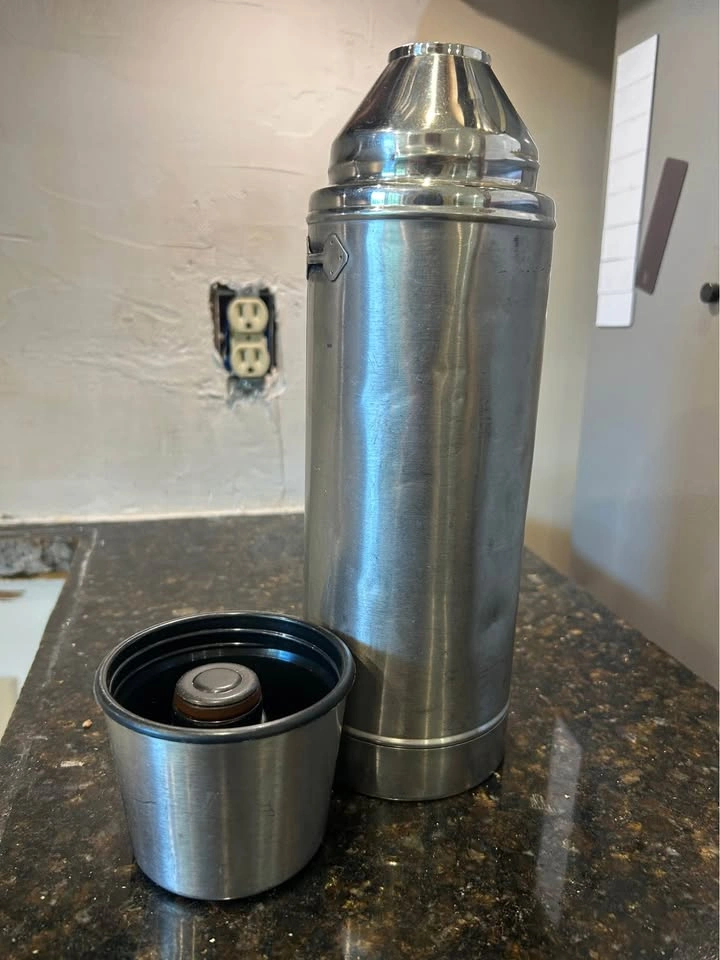Vintage Stainless Steel Vacuum Flask Thermos - photo 2