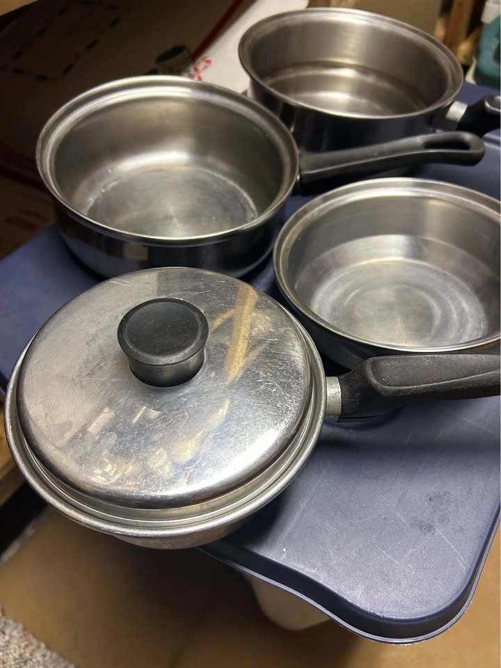 4-Piece Stainless Steel Saucepan Set plus saucepan veg - photo 2