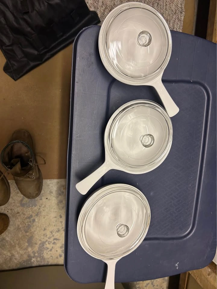 Vintage Corning Ware Blue Cornflower P-81-B 1 Pint Skillets - photo 2