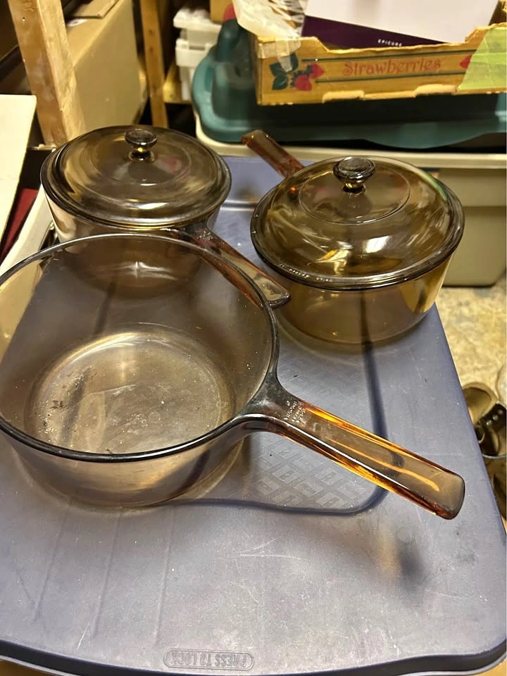 Corning Visions Amber Glass Cookware Set