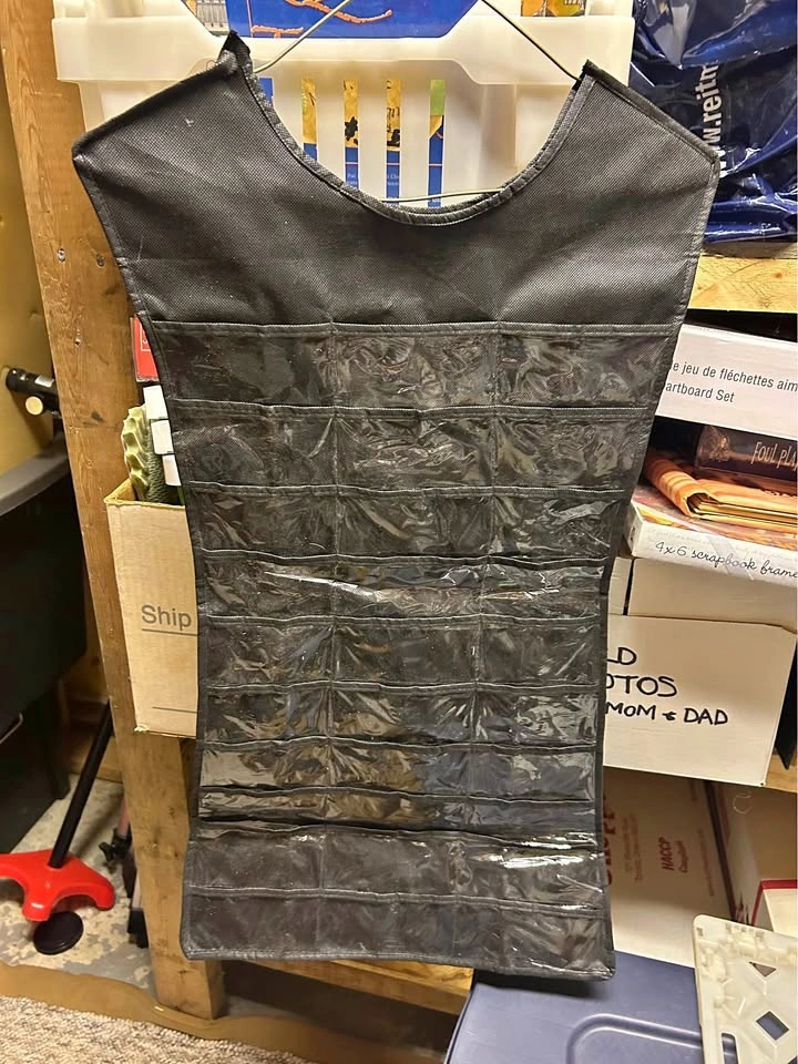 Hanging Jewelry Organizer with Clear Pockets