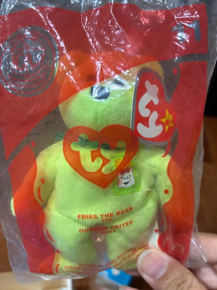⚽️ McD Ty Beanie Baby - Fries the Bear & Big Red Shoe Bear - photo 2