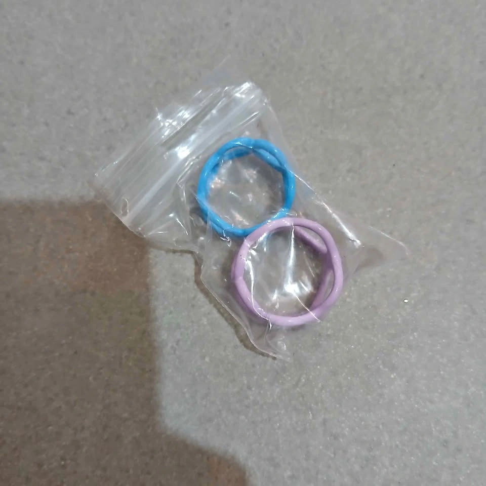 ⚽ 2 Spiral Blue & Purple Rings