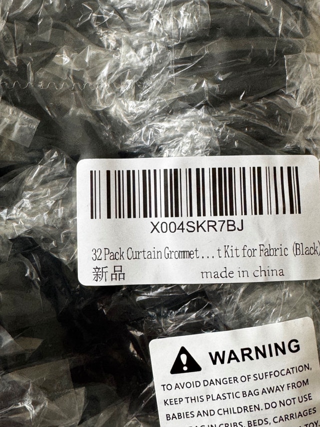 32 Pack Curtain Grommet Plastic Eyelet Rings - photo 4