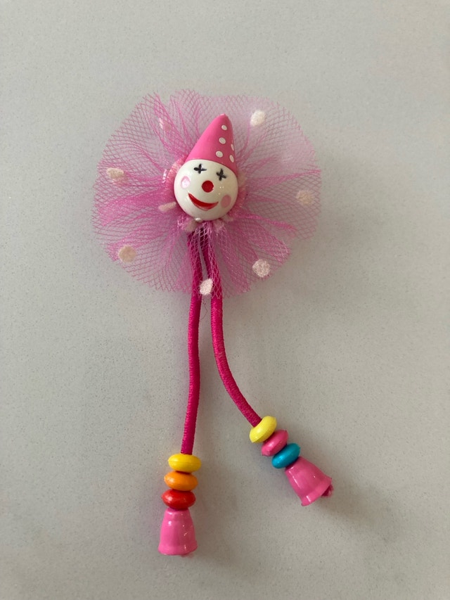 ⚽️Clown Brooch with Dangle Beads
