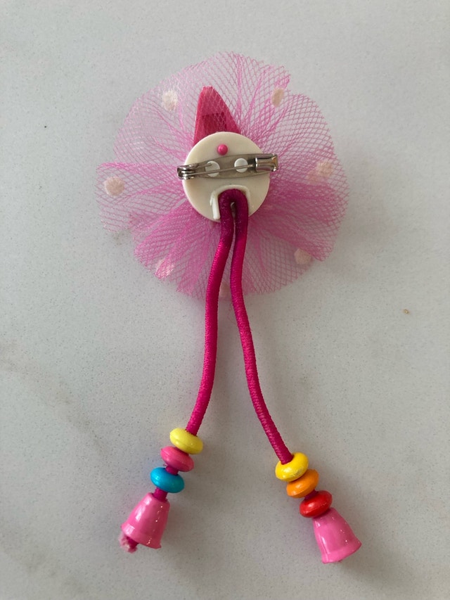 ⚽️Clown Brooch with Dangle Beads - photo 2