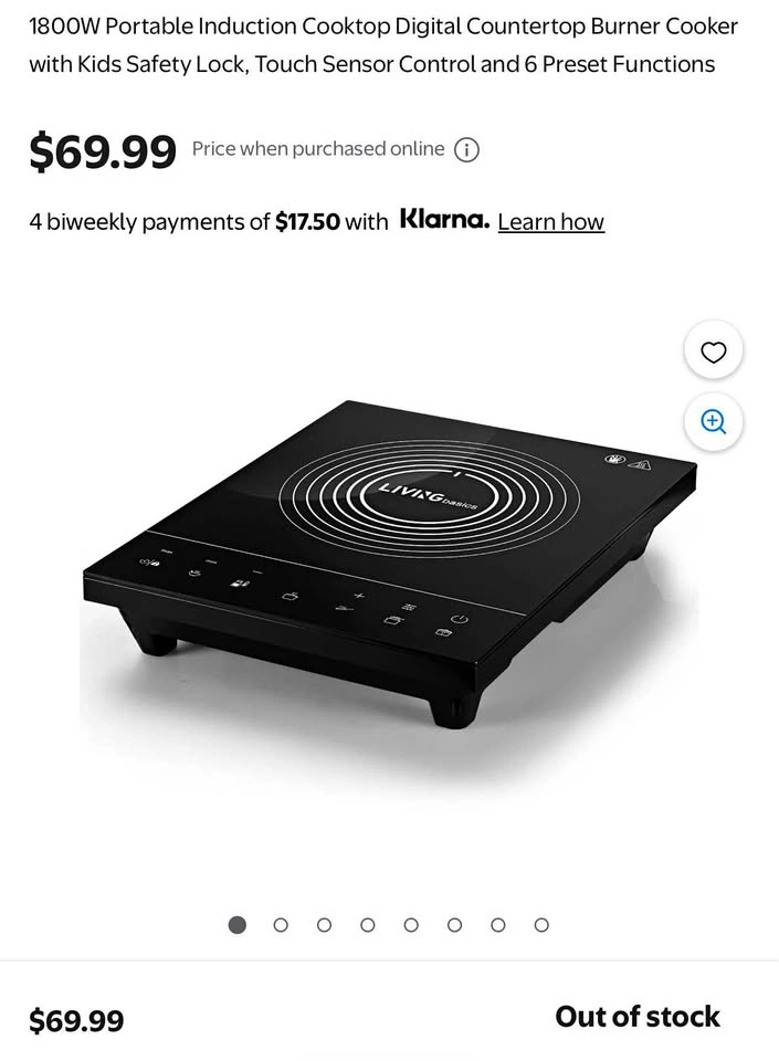Portable digital induction cooker