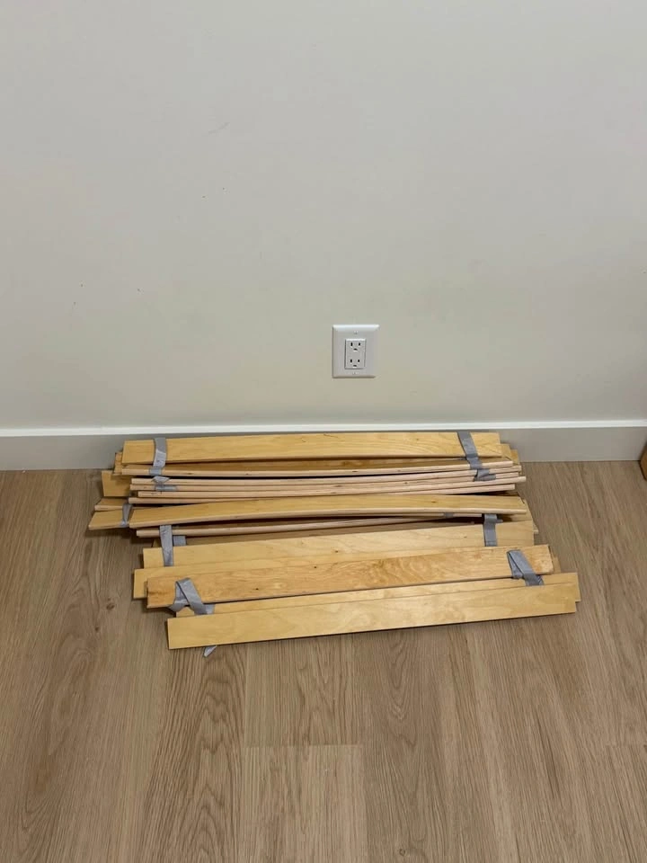 Double bed frame and mattress - photo 4