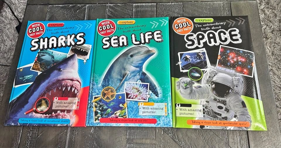 i explore Children's Book Set: Sharks, Sea Life, and Space