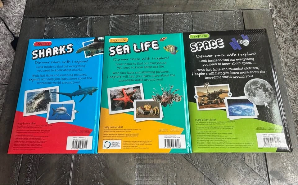 i explore Children's Book Set: Sharks, Sea Life, and Space - photo 2