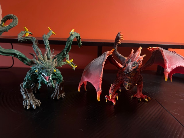 Two Dragon Action Figure Collectables