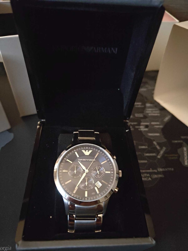 Emporio Armani AR2448 Men’s Chronograph Watch – Blue Dial - photo 2