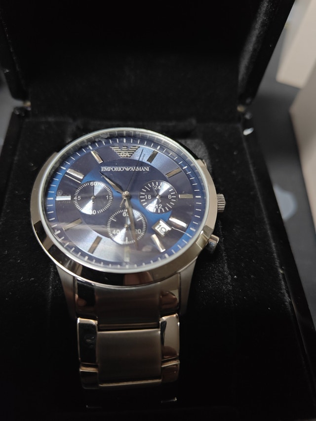 Emporio Armani AR2448 Men’s Chronograph Watch – Blue Dial - photo 3
