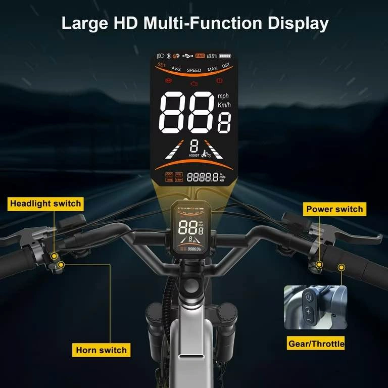 High Range/ High Speed E-Bike (1000W, 40km Speed, 80km Range) - photo 4