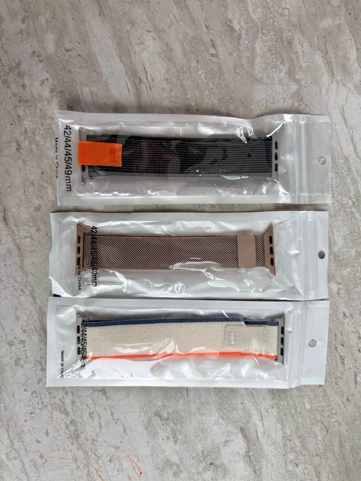 Set of 3 Apple Watch Compatible Bands 42/44/45/46/49mm