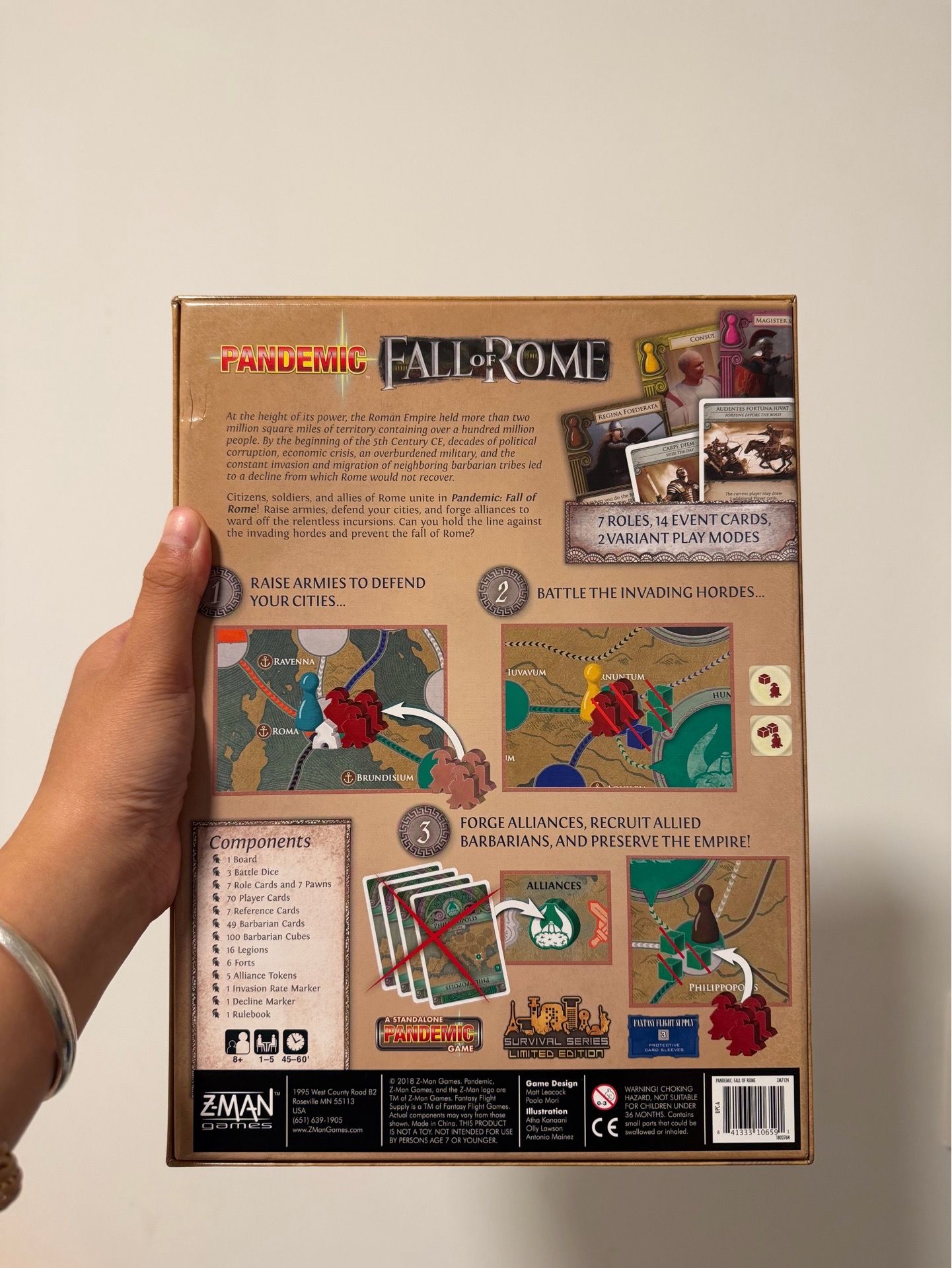 Fall of Rome Pandemic board game - photo 3