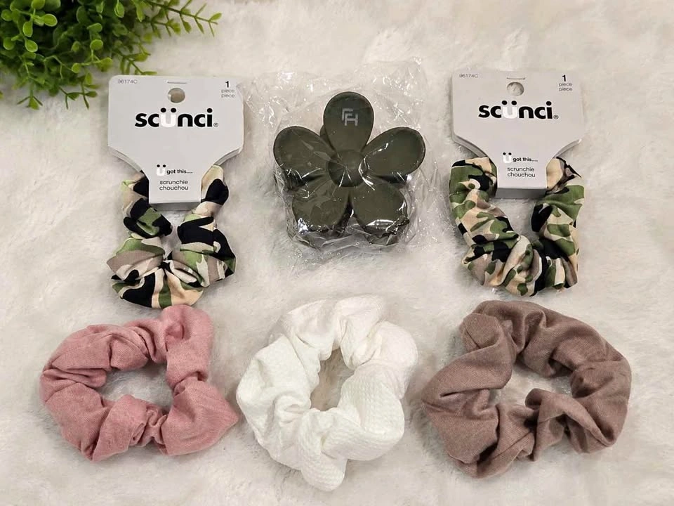 6pc Scunci Scrunchie & Hair Clip Bundle