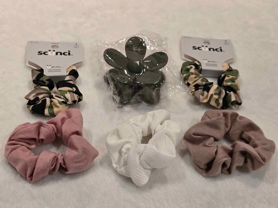 6pc Scunci Scrunchie & Hair Clip Bundle - photo 2