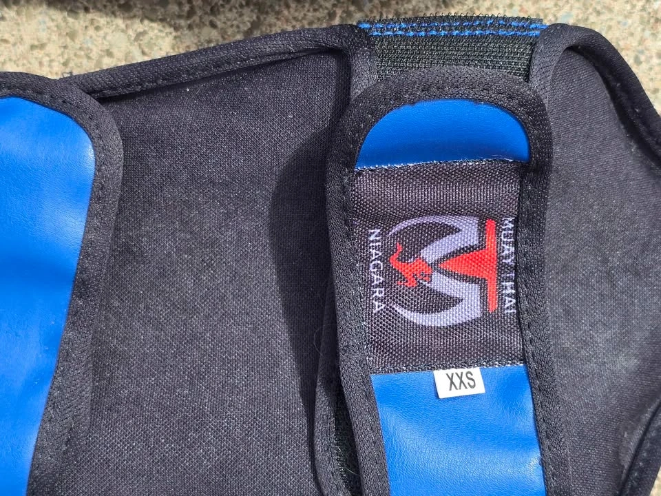 Kids Muay Thai Shin Guards XXS Blue - photo 3