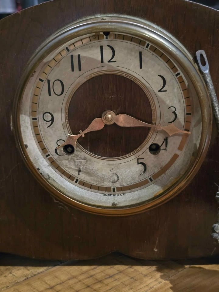 Untested New Haven Cathedral Gong Mantel Clock - photo 2