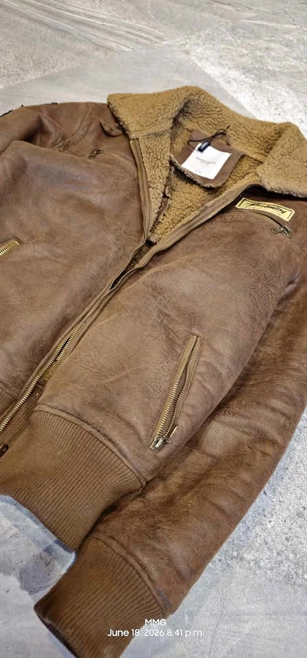 Vintage Aviator Jacket Mens Medium