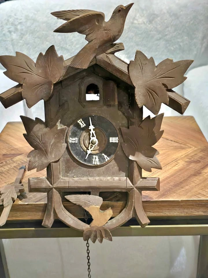 Vintage Hubert Herr German Cuckoo Clock For Repair