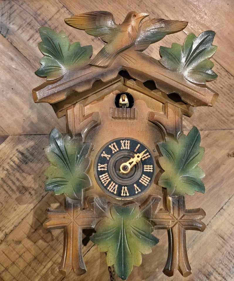 Vintage Hubert Herr German Cuckoo Clock For Repair