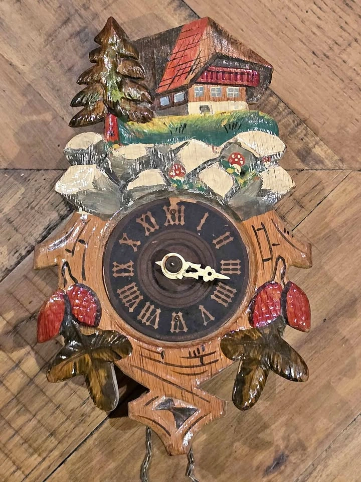 Vintage German Chalet Cuckoo Clock For Repair