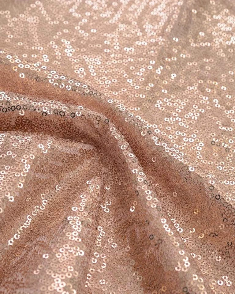New Sequin Table Runner 13x72 Champagne Rose Gold - photo 4