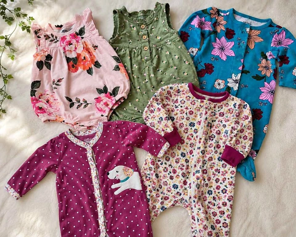 Baby Girl 0-3M Carter’s Old Navy Bundle 5 Pc