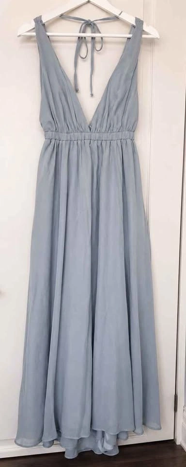 Show Me Your Mumu Light Blue Maxi Dress - Large