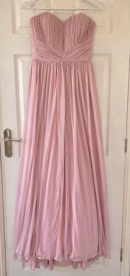 Lipsy London Strapless Pink Prom Dress, US 6, UK 10