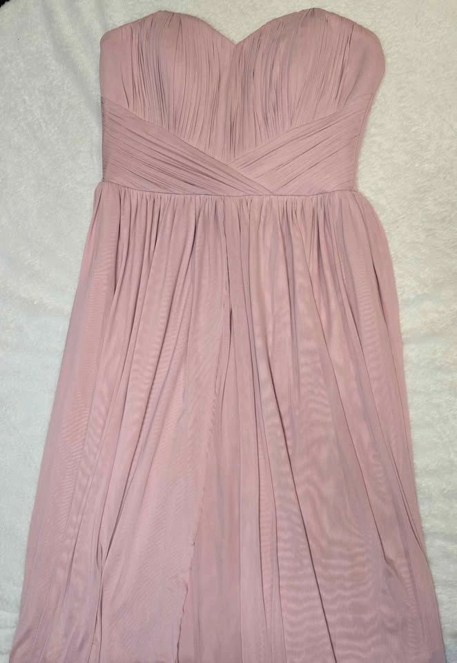 Lipsy London Strapless Pink Prom Dress, US 6, UK 10 - photo 4
