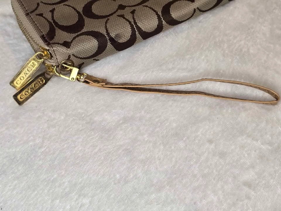 Coach Signature Zip Around Wallet Wristlet - photo 2