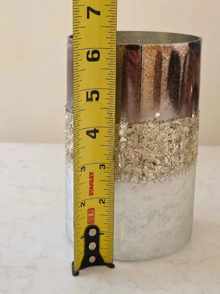 Copper Gold Mercury Glass Candle Holder 6 inch - photo 2