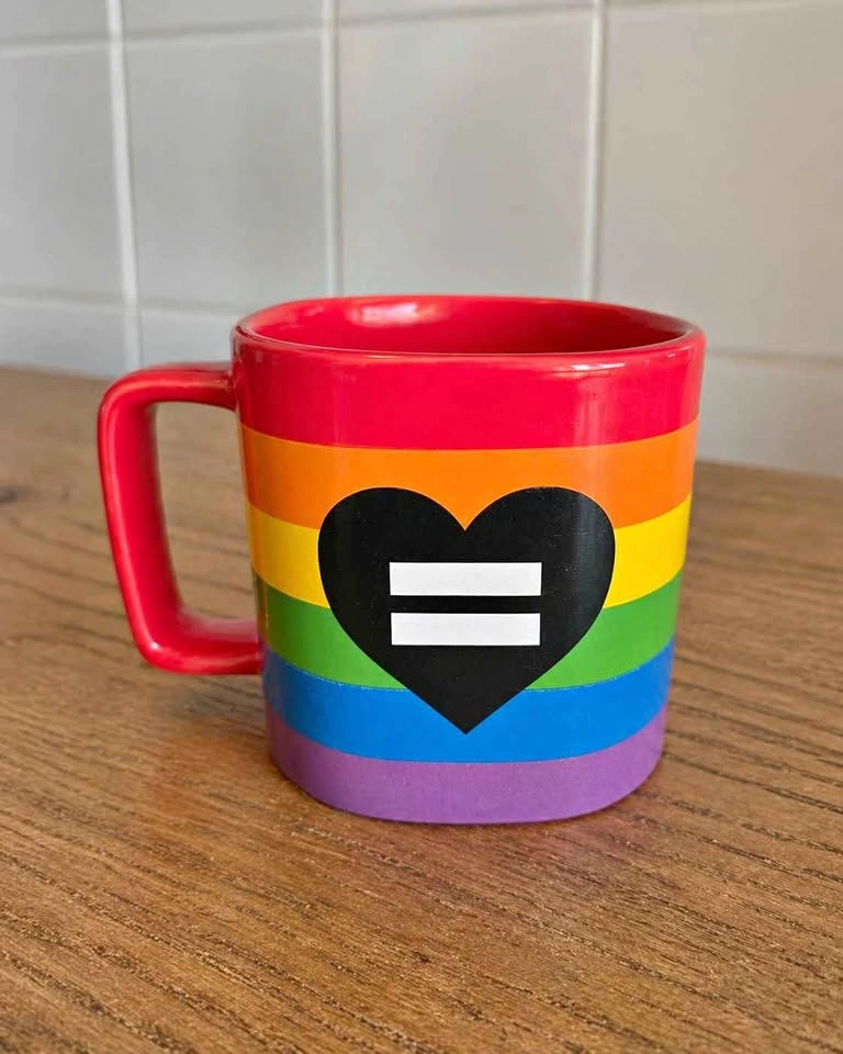 Large Pride Rainbow Equality Coffee Mug