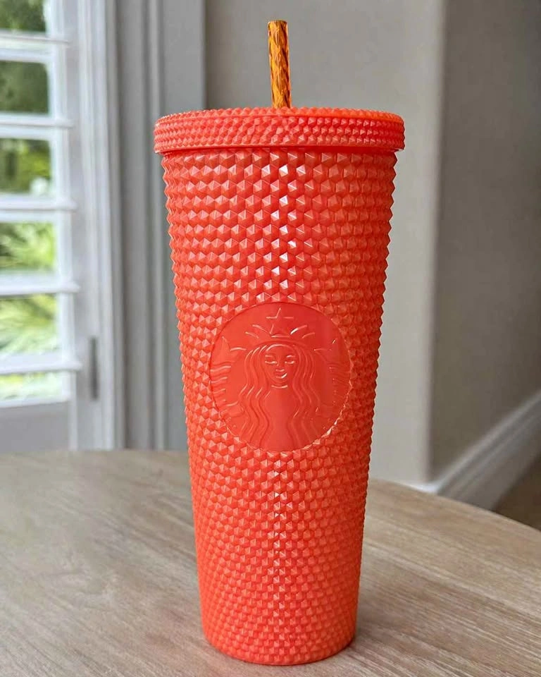 Limited Edition Orange Starbucks 24 oz Studded Cup