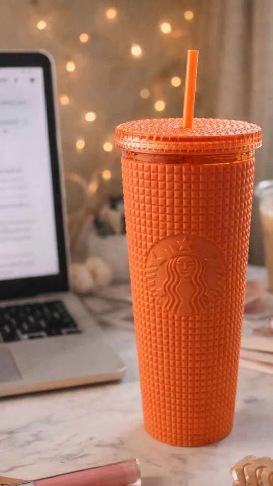 Limited Edition Orange Starbucks 24 oz Studded Cup - photo 2