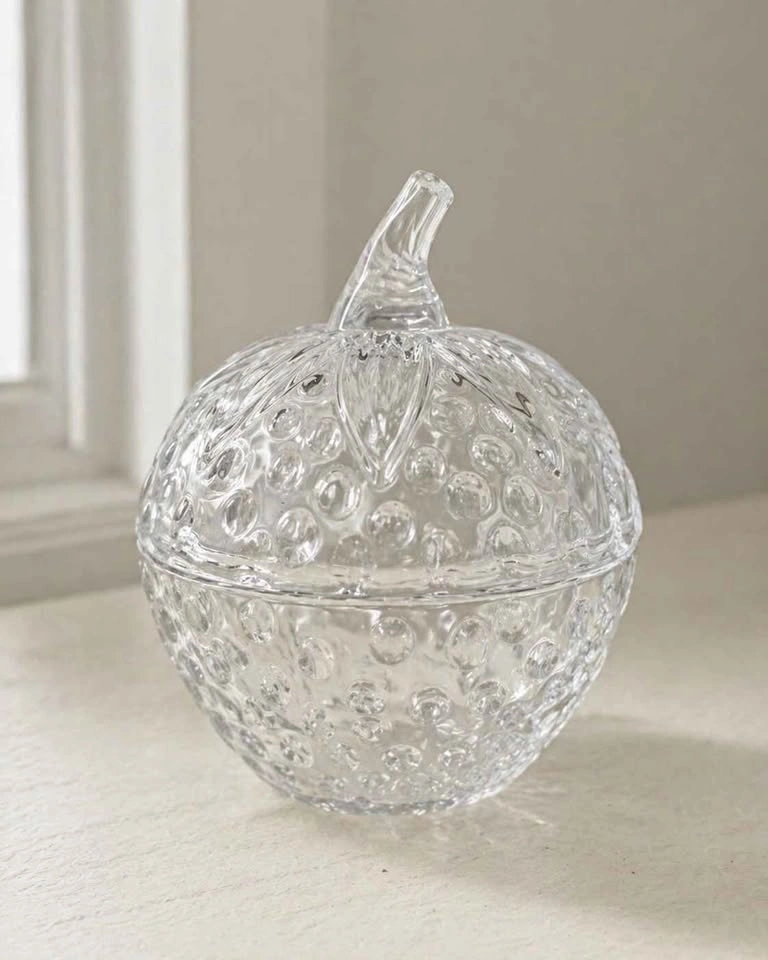 Glass Strawberry Dish with Lid - photo 2