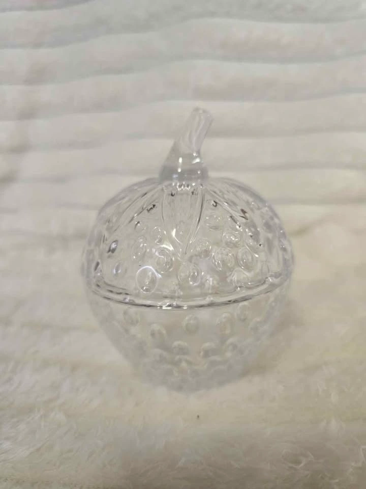 Glass Strawberry Dish with Lid - photo 3