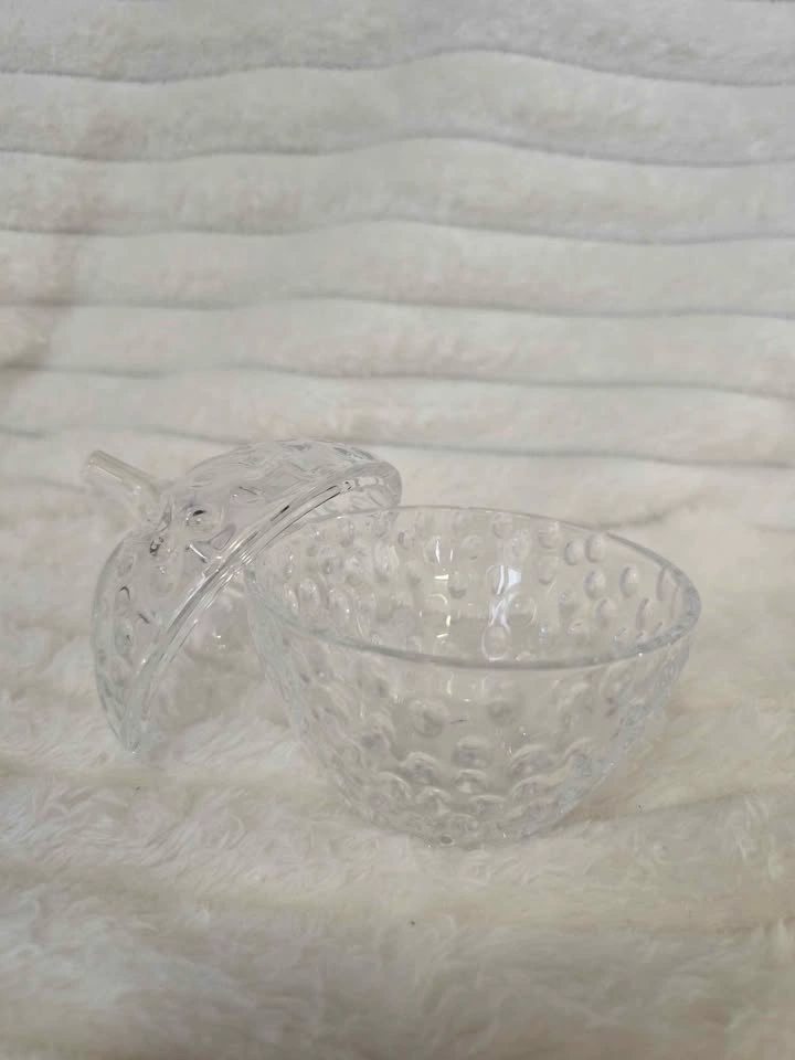 Glass Strawberry Dish with Lid - photo 4
