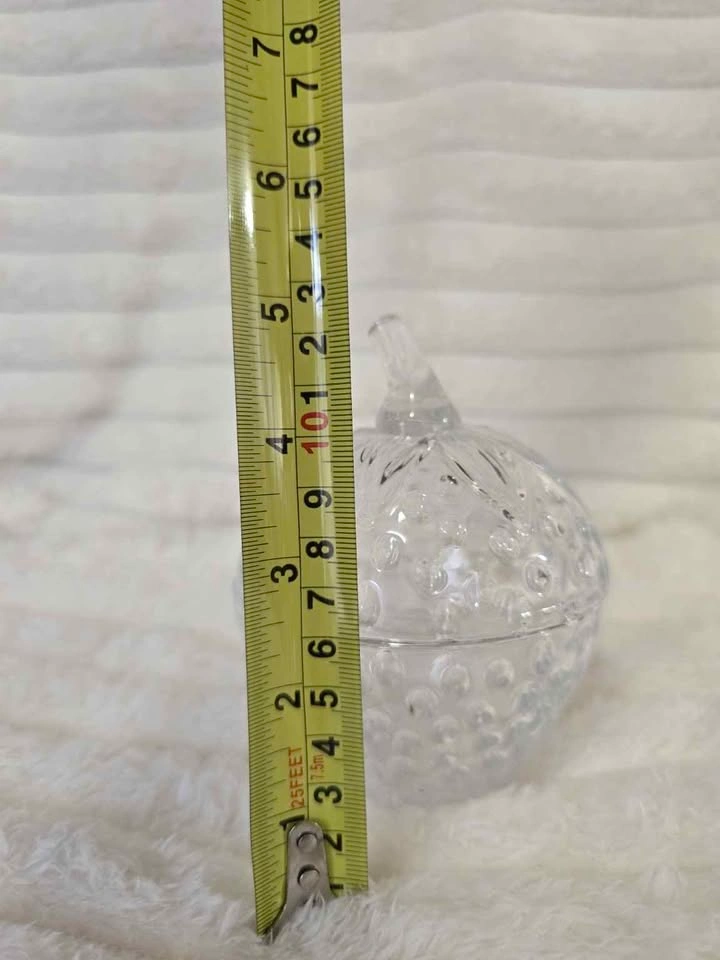 Glass Strawberry Dish with Lid - photo 5