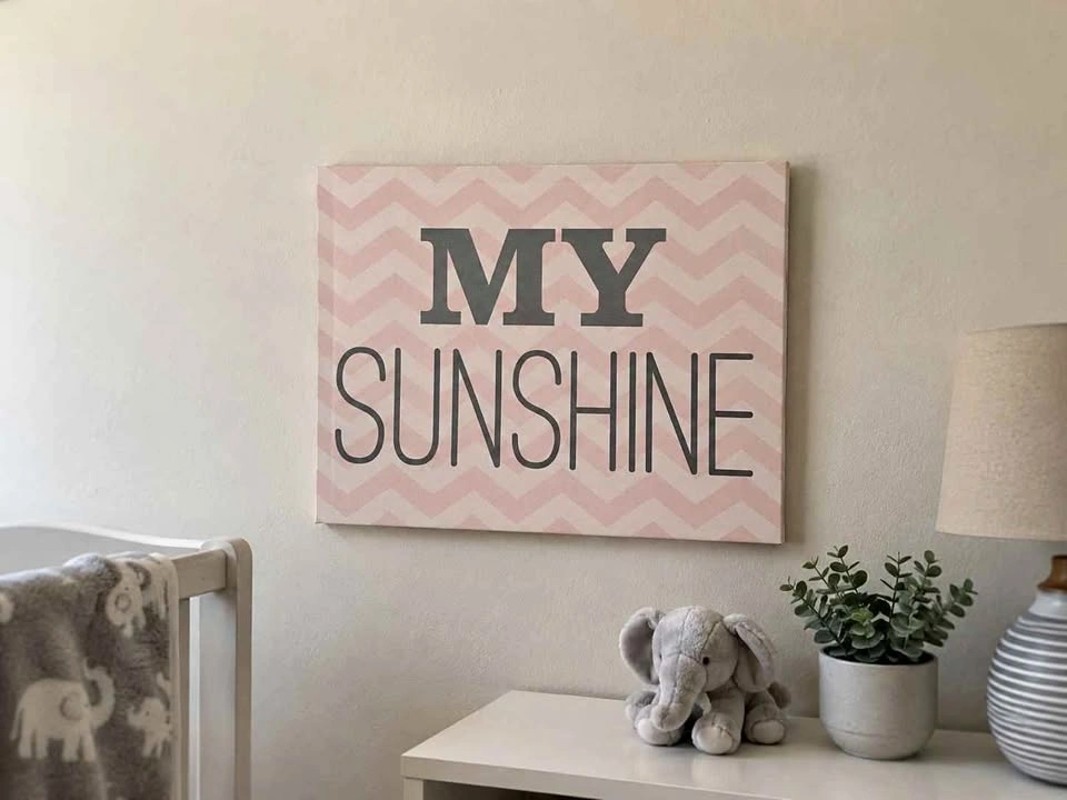 Pink My Sunshine Canvas Wall Art $10 Firm