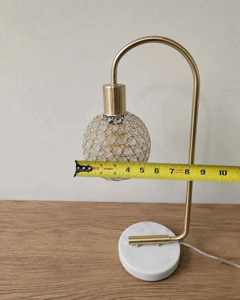 Modern Luxe Gold Crystal Globe Lamp - photo 4