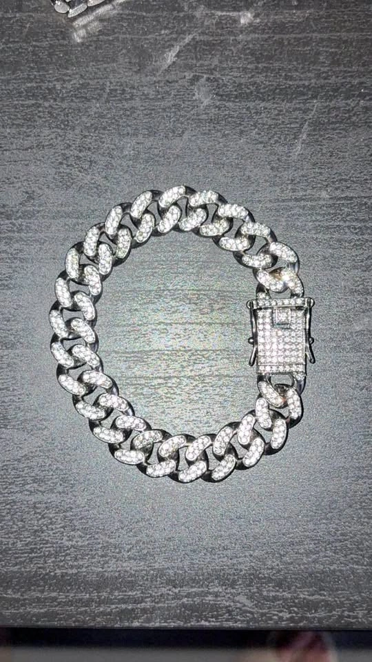 Cuban iced bracelet