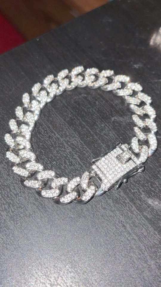 Cuban iced bracelet - photo 2