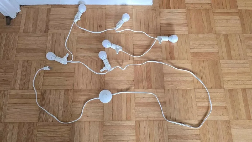 IKEA VIDJA Floor Lamp with 6 LED Bulbs - photo 3