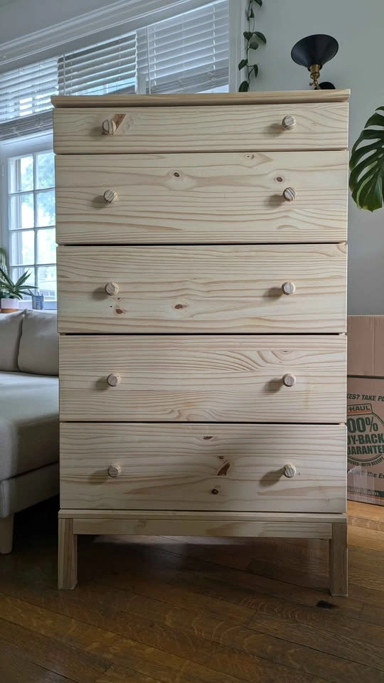 Like-New IKEA Tarva 5-Drawer Dresser – Solid Pine - photo 2